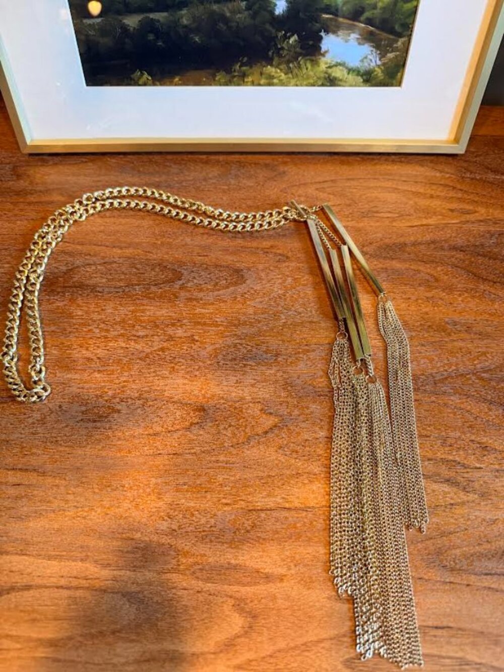 Long Gold Chain Necklace